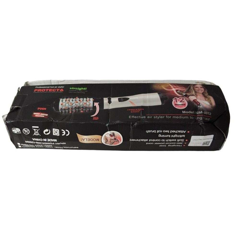 Professional Hot Air Styler Brush YZM-8012 900-1200 Watts NEW Open Damaged Box